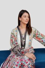 Stitched 3 Piece Cambric Suit – Embroidered - Image 2