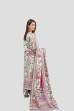 Stitched 3 Piece Cambric Suit – Embroidered - Image 3