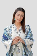 Stitched 3 Piece Cambric Suit – Embroidered - Image 2