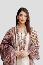 Stitched 3 Piece Cambric Suit – Embroidered - Image 2