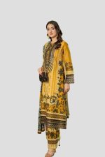 Stitched 3 Piece Cambric Suit – Embroidered - Image 4