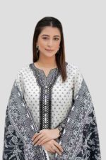 Stitched 3 Piece Cambric Suit – Embroidered - Image 2