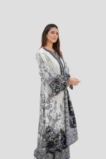 Stitched 3 Piece Cambric Suit – Embroidered - Image 5