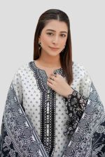 Stitched 3 Piece Cambric Suit – Embroidered - Image 3