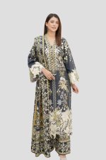 Stitched 3 Piece Cambric Suit-Embroidered - Image 8