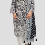 3 Piece Unstitched Embroidered Lawn Suit