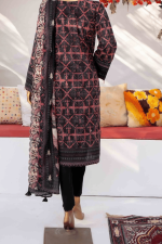 3 Piece Unstitched Embroidered Lawn Suit | Digital Print | Premium Quality - Image 2