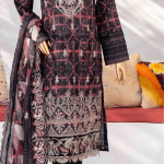 3 Piece Unstitched Embroidered Lawn Suit | Digital Print | Premium Quality