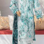 3 Piece Unstitched Embroidered Lawn Suit | Digital Print | Premium Quality