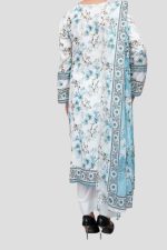 3 Piece Unstitched Embroidered Lawn Suit - Image 2
