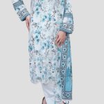 3 Piece Unstitched Embroidered Lawn Suit