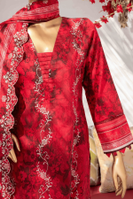 3 Piece Unstitched Embroidered Lawn Suit | Digital Print | Premium Quality - Image 5