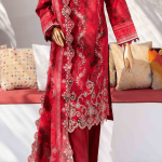 3 Piece Unstitched Embroidered Lawn Suit | Digital Print | Premium Quality