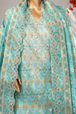 3 Piece Unstitched Embroidered Lawn Suit | Digital Print | Premium Quality - Image 4
