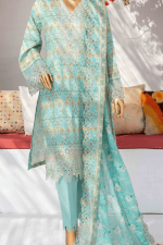 3 Piece Unstitched Embroidered Lawn Suit | Digital Print | Premium Quality