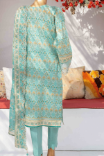 3 Piece Unstitched Embroidered Lawn Suit | Digital Print | Premium Quality - Image 2