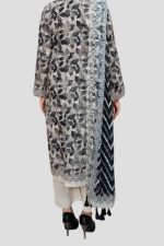 3 Piece Unstitched Embroidered Lawn Suit - Image 2