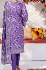 3 Piece Unstitched Embroidered Lawn Suit | Digital Print | Premium Quality - Image 2