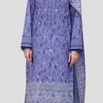3 Piece Unstitched Embroidered Lawn Suit