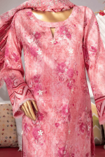 3 Piece Unstitched Embroidered Lawn Suit | Digital Print | Premium Quality - Image 3