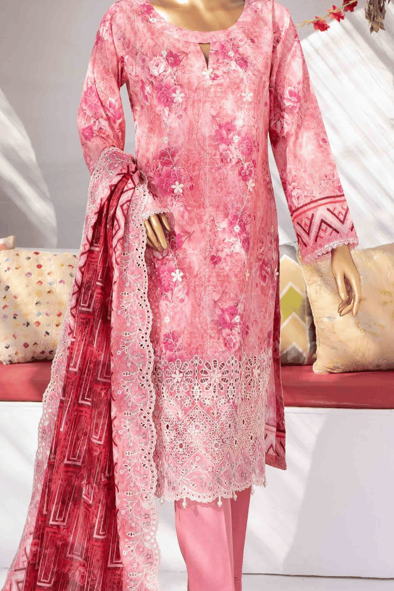 41 3 Piece Unstitched Embroidered Lawn Suit | Digital Print | Premium Quality - Image 1