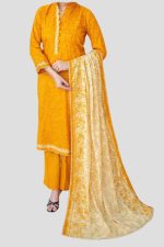 3 Piece Unstitched Digital Printed Lawn Suit