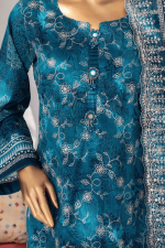 3 Piece Unstitched Embroidered Lawn Suit | Digital Print | Premium Quality - Image 4