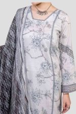 3 Piece Unstitched Digital Printed Lawn Suit (Copy) - Image 3