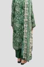 3 Piece Unstitched Embroidered Lawn Suit - Image 3