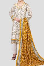 3 Piece Unstitched Digital Printed Lawn Suit