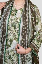3 Piece Unstitched Digital Printed Lawn Suit - Image 3