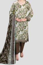 3 Piece Unstitched Digital Printed Lawn Suit