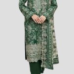 3 Piece Unstitched Embroidered Lawn Suit