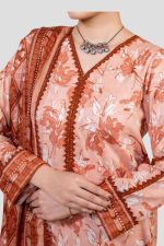 3 Piece Unstitched Digital Printed Lawn Suit (Copy) - Image 3
