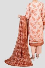 3 Piece Unstitched Digital Printed Lawn Suit (Copy) - Image 2
