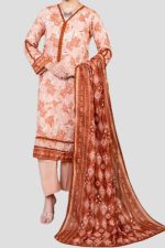 3 Piece Unstitched Digital Printed Lawn Suit (Copy)