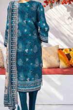 3 Piece Unstitched Embroidered Lawn Suit | Digital Print | Premium Quality - Image 2